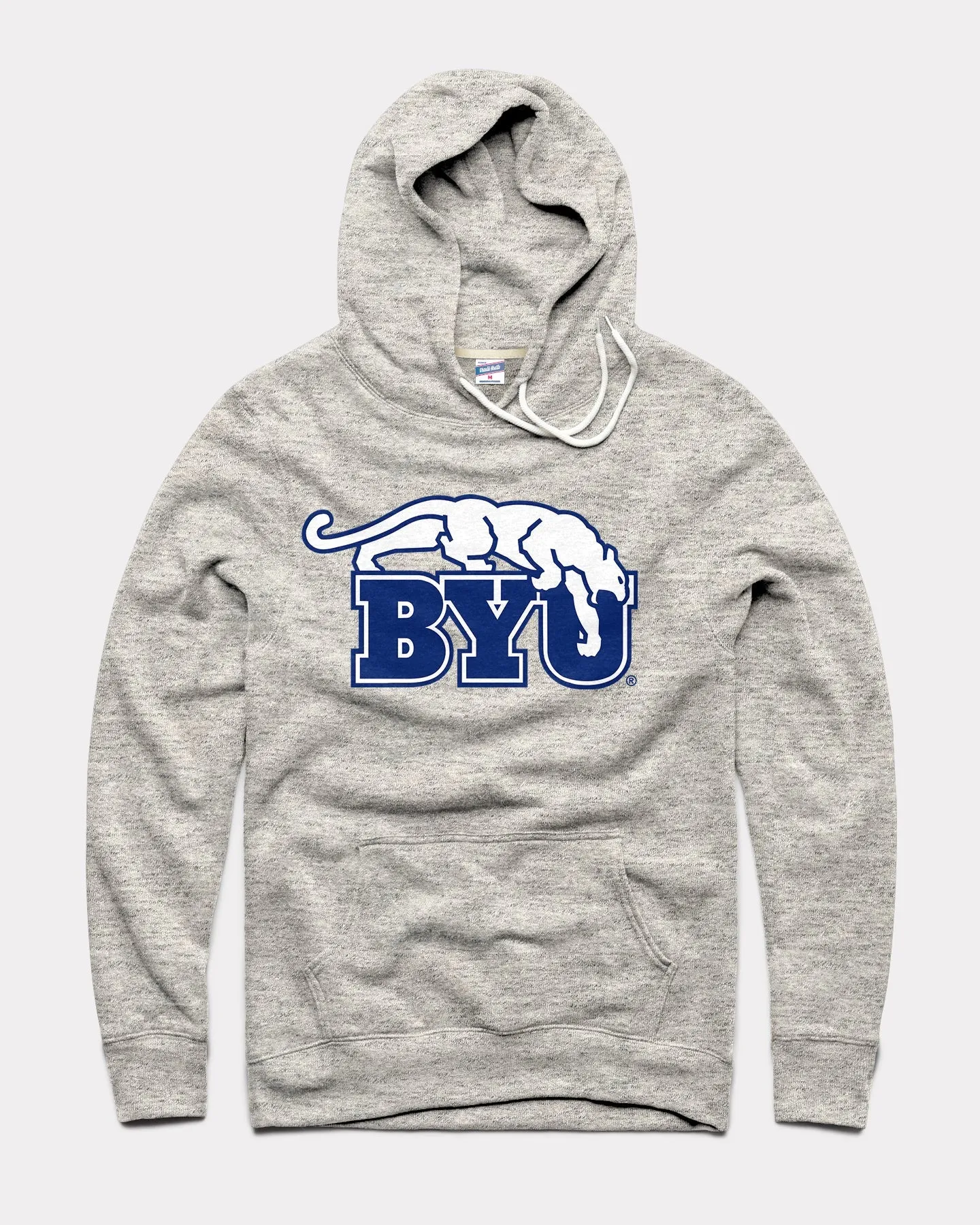 BYU Block Monogram Athletic Grey Hoodie