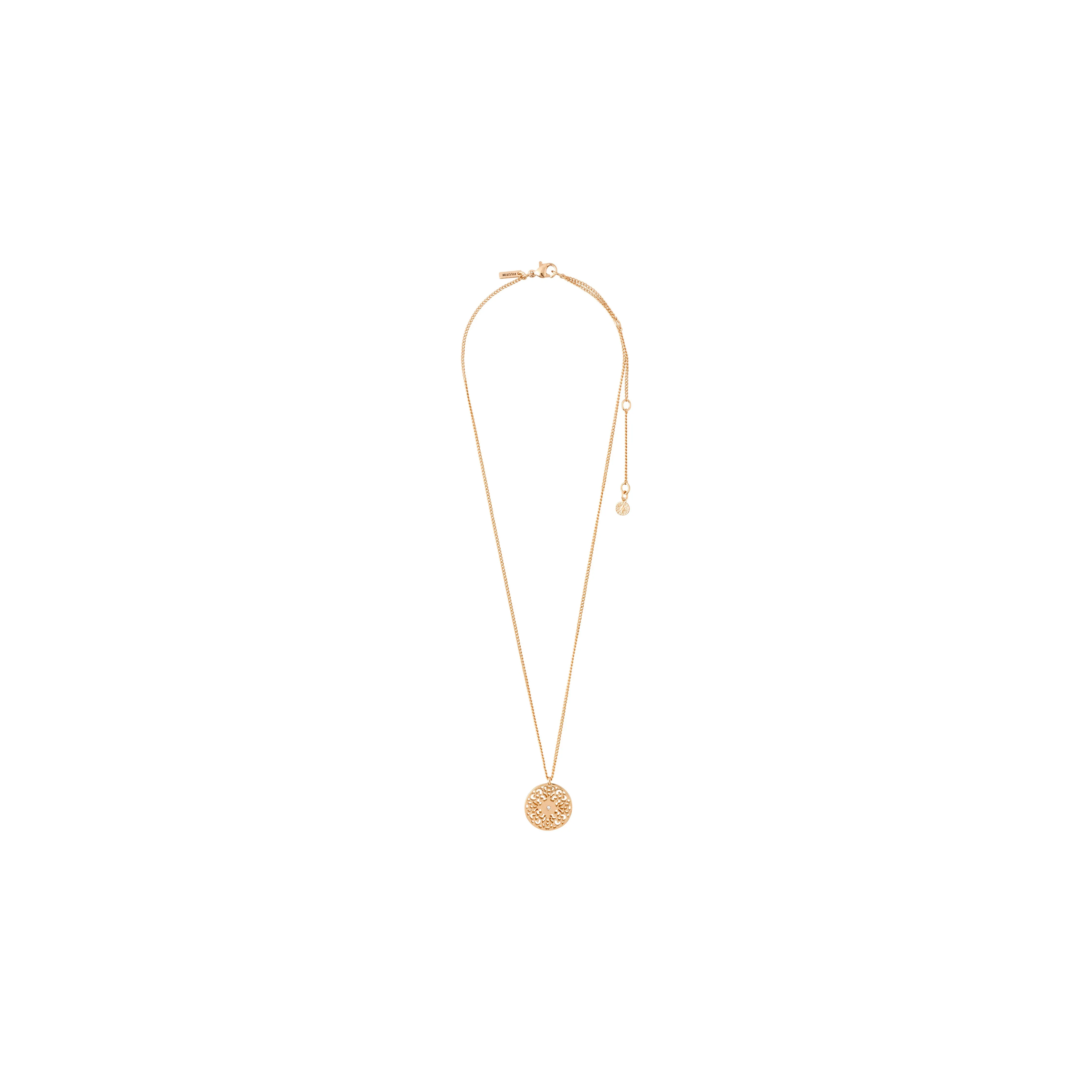 CAROL filigree pendant necklace rosegold-plated