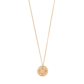 CAROL filigree pendant necklace rosegold-plated