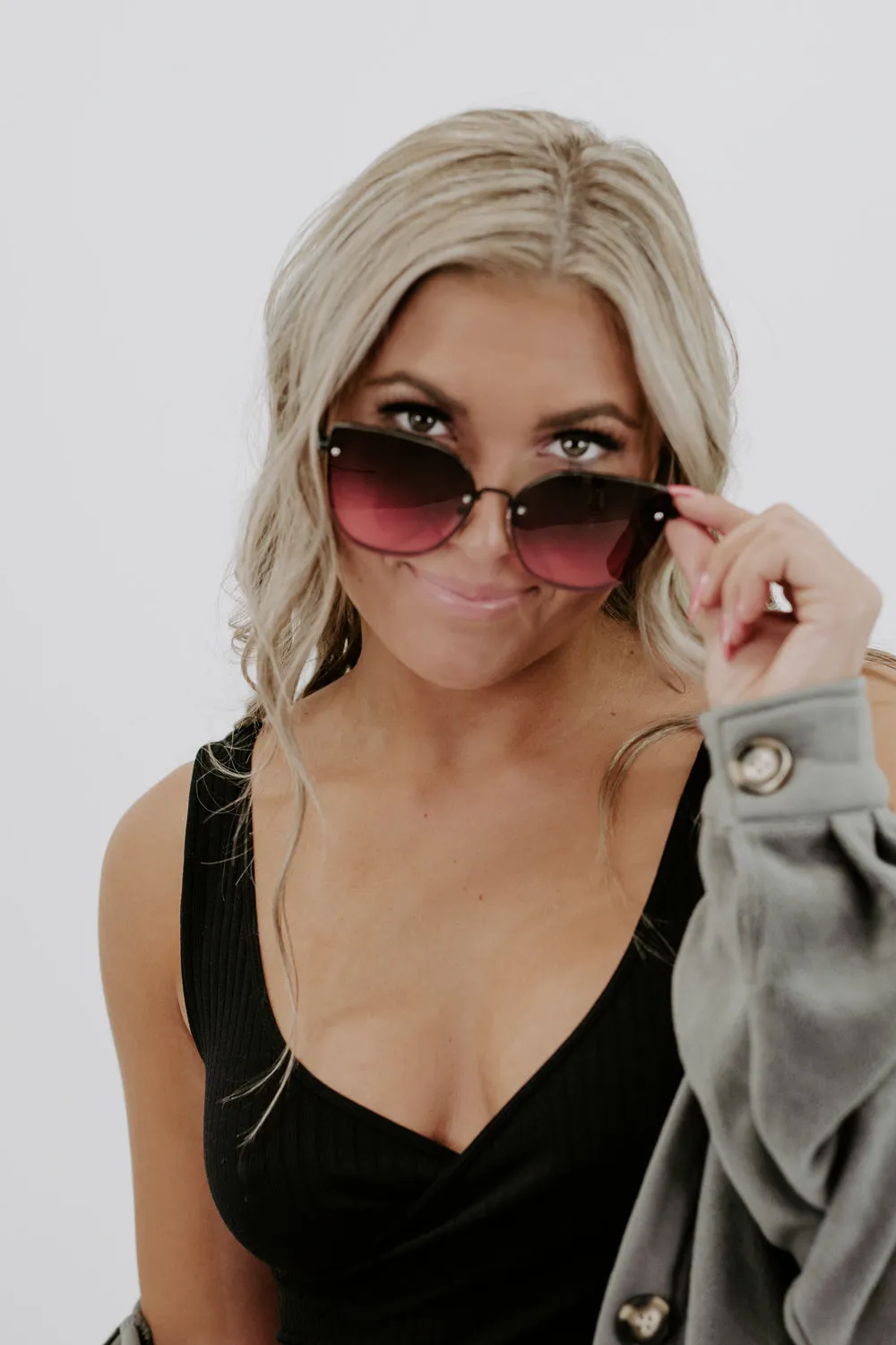 Cat Eye Sunnies , Black/Pink