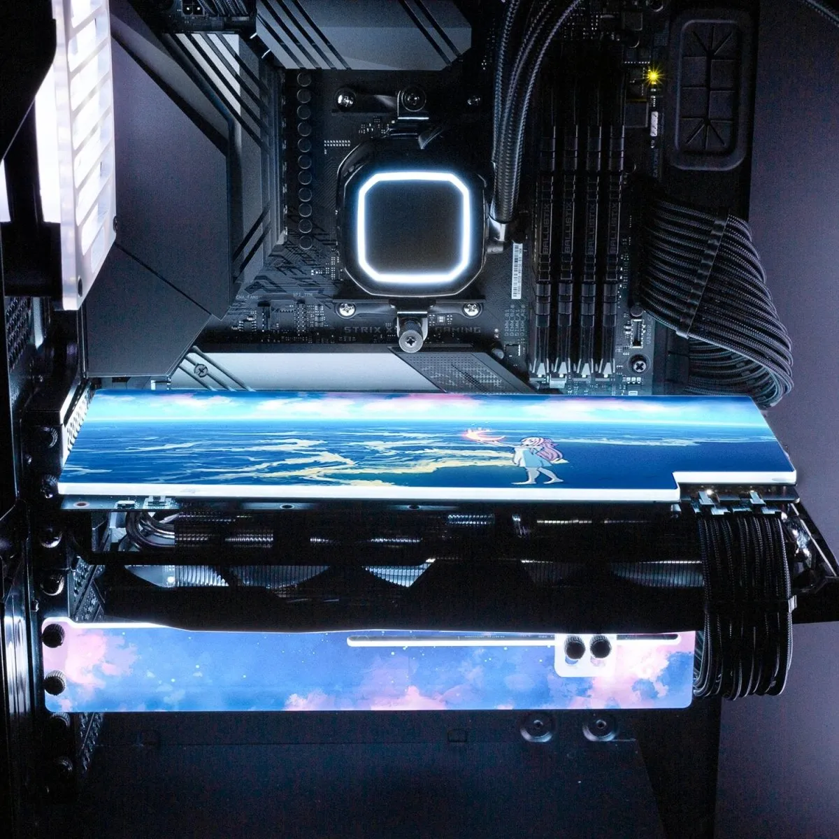 Catching The Moon RGB GPU Backplate