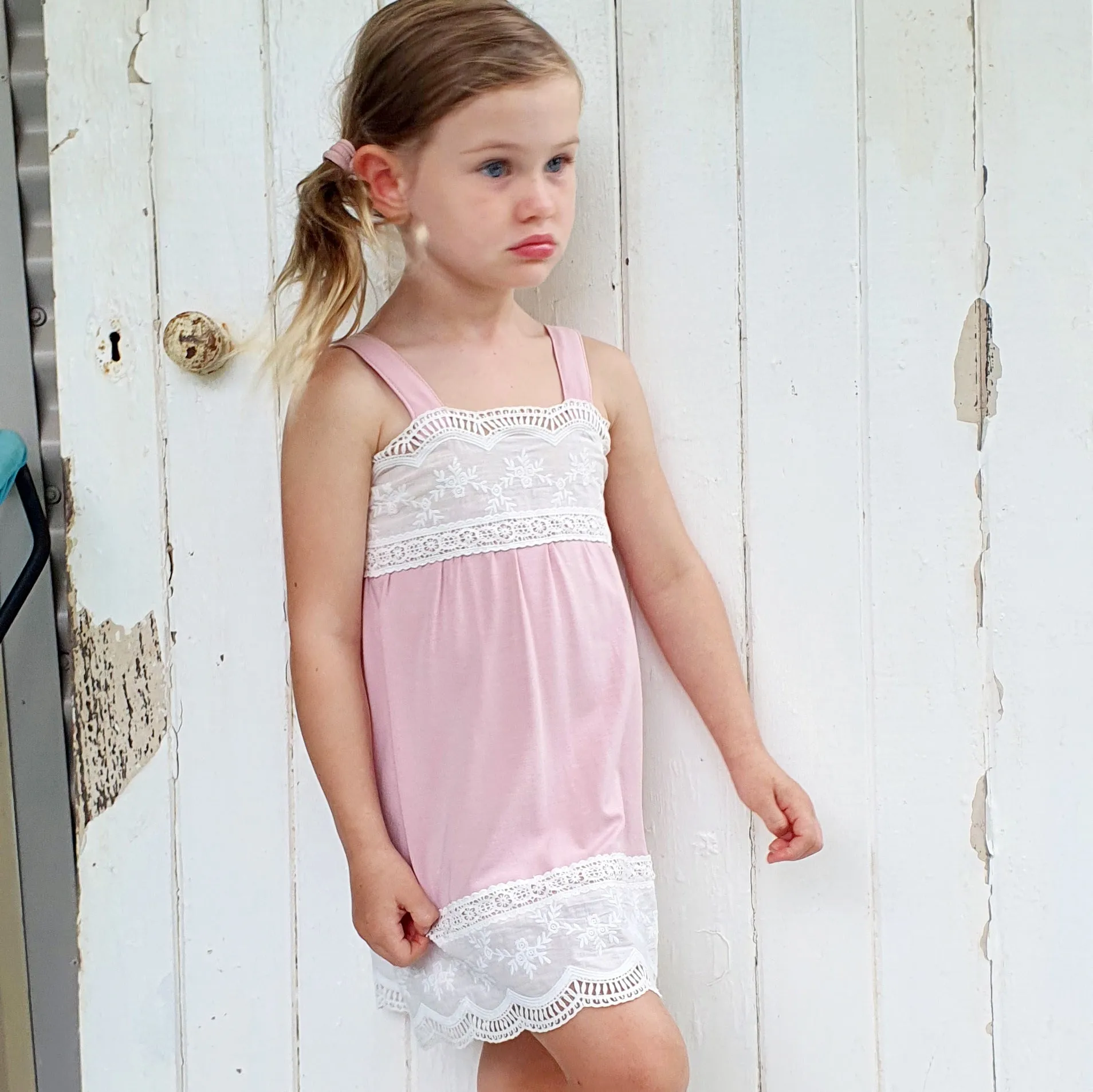 Cotton Dress - Baby Pink