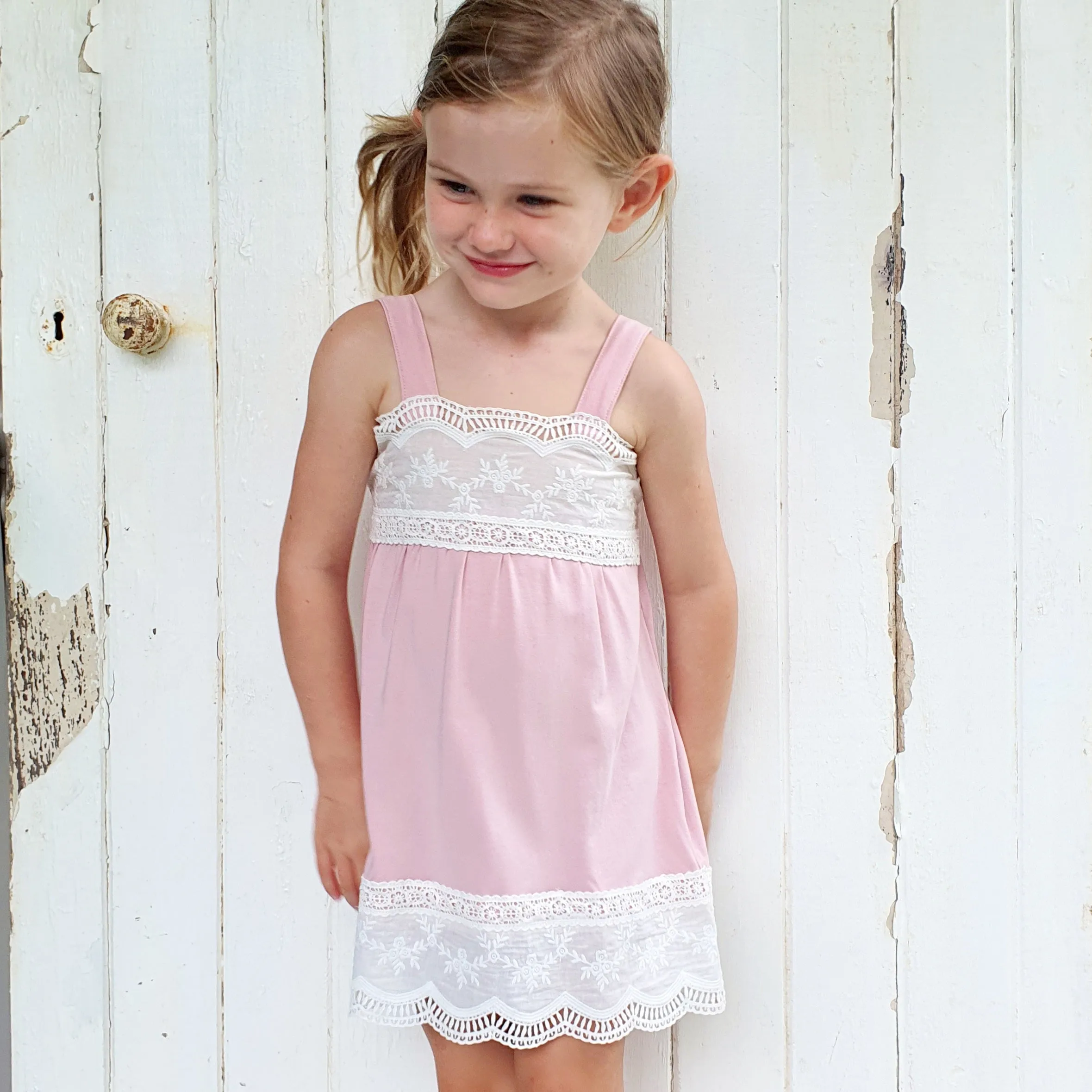 Cotton Dress - Baby Pink