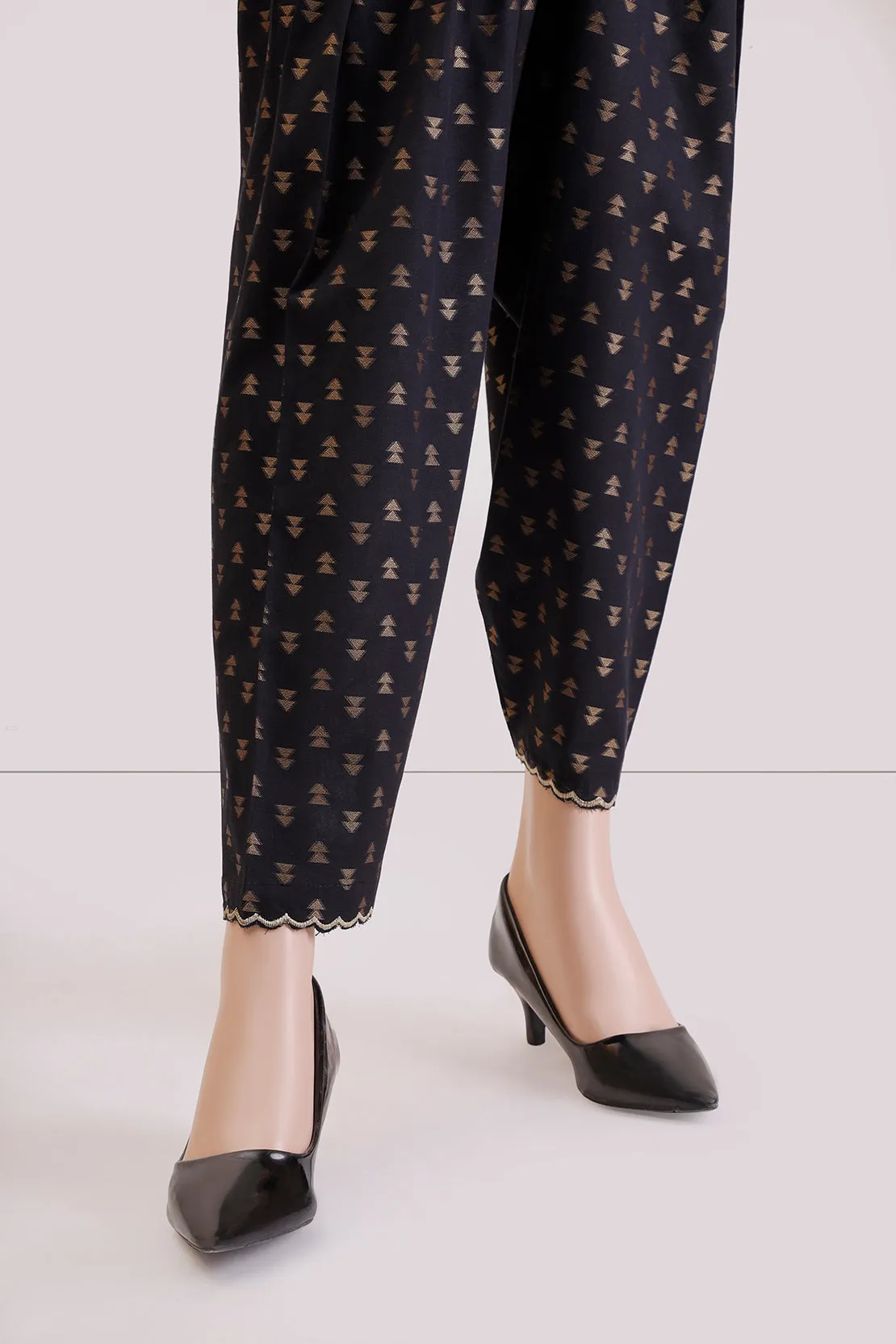 Cotton Jacquard Pants