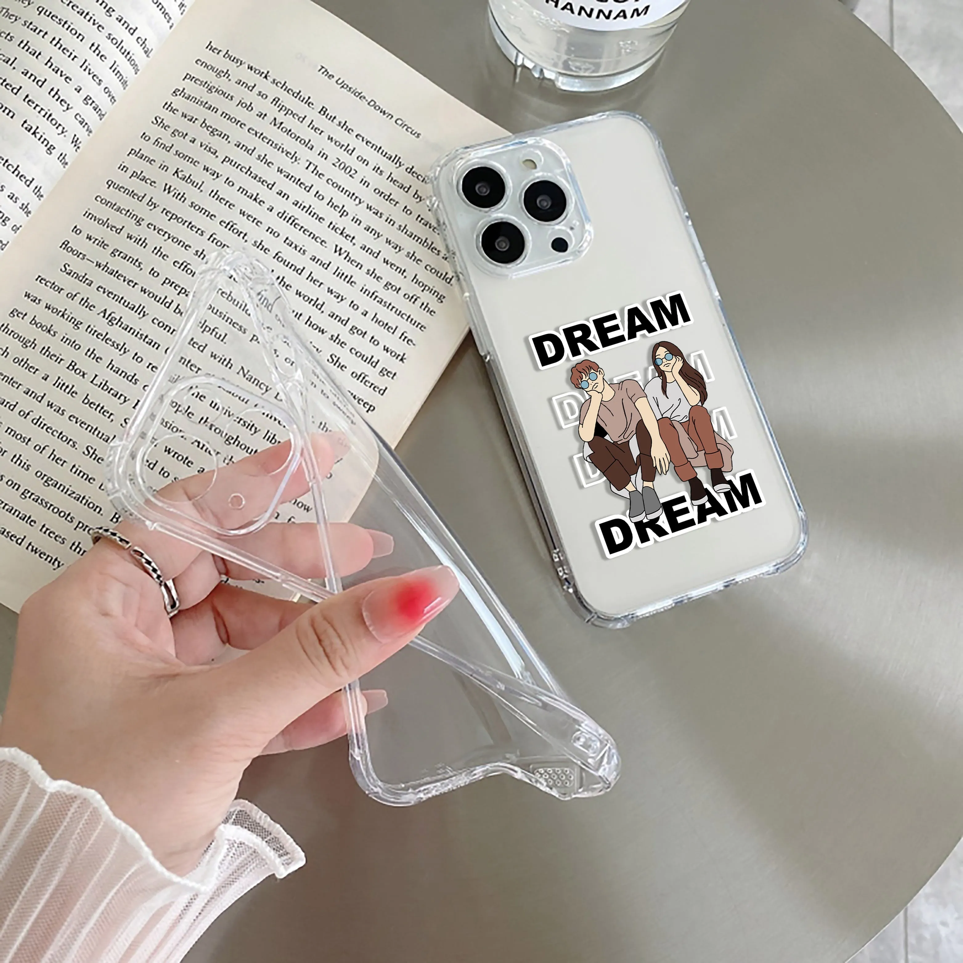 Couple Dream Transparent Silicon Case For IPhone