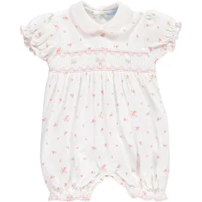 Daisy Smocked Romper - mini-la-mode