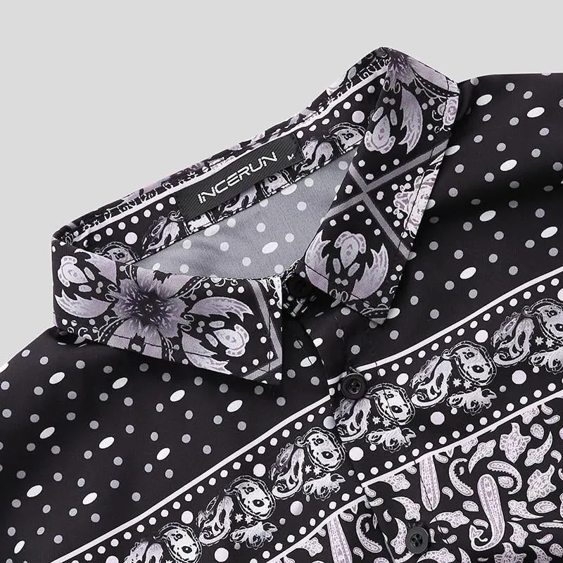 Ethnic Style Printed Shirt