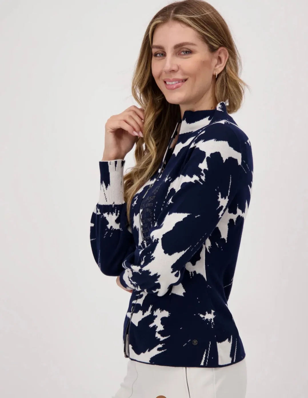 Floral Jacquard Cardigan