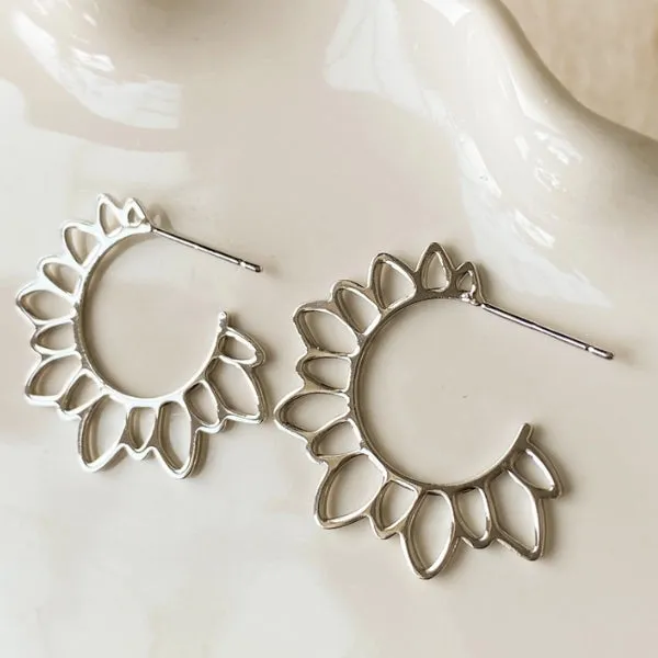 Flower Girl Hoops