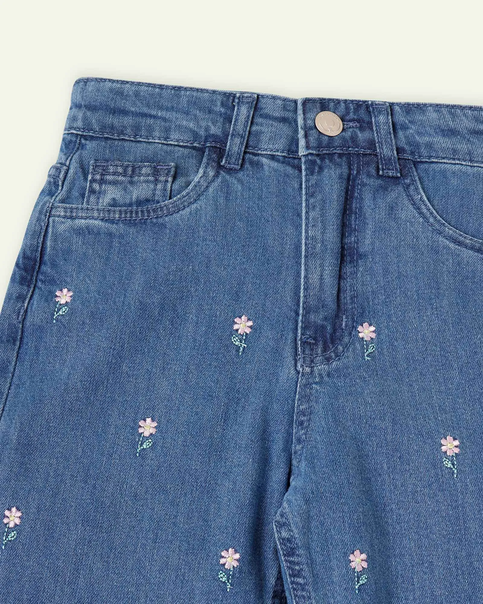 Flower Pop Straight Fit jeans