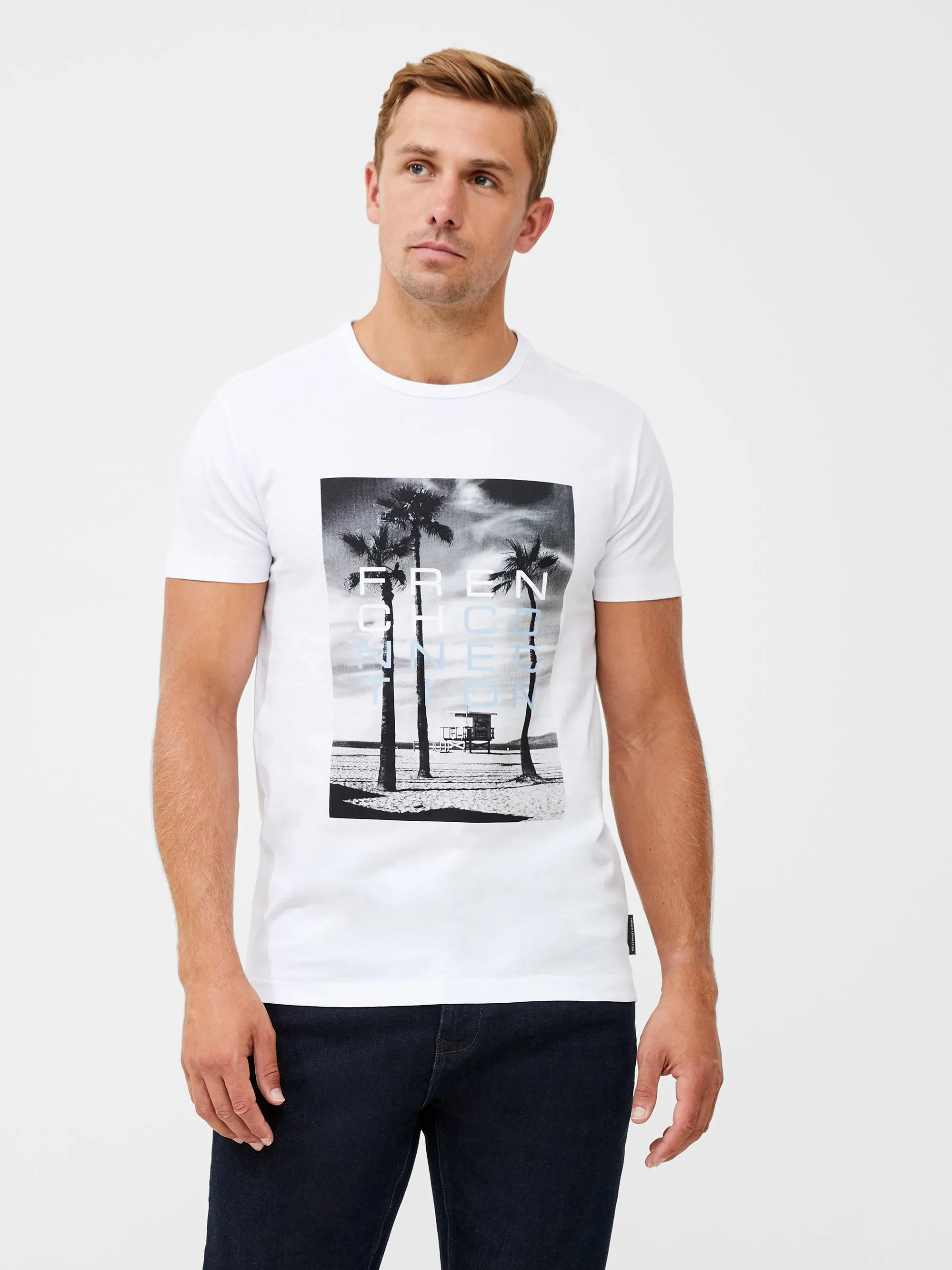 French Connection Palm Tree Photo T-Shirt