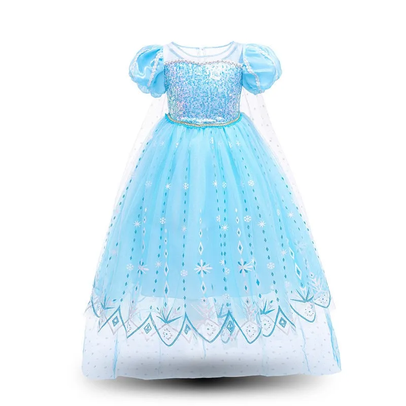 Frozen Princess Elsa Inspired Girls Dress