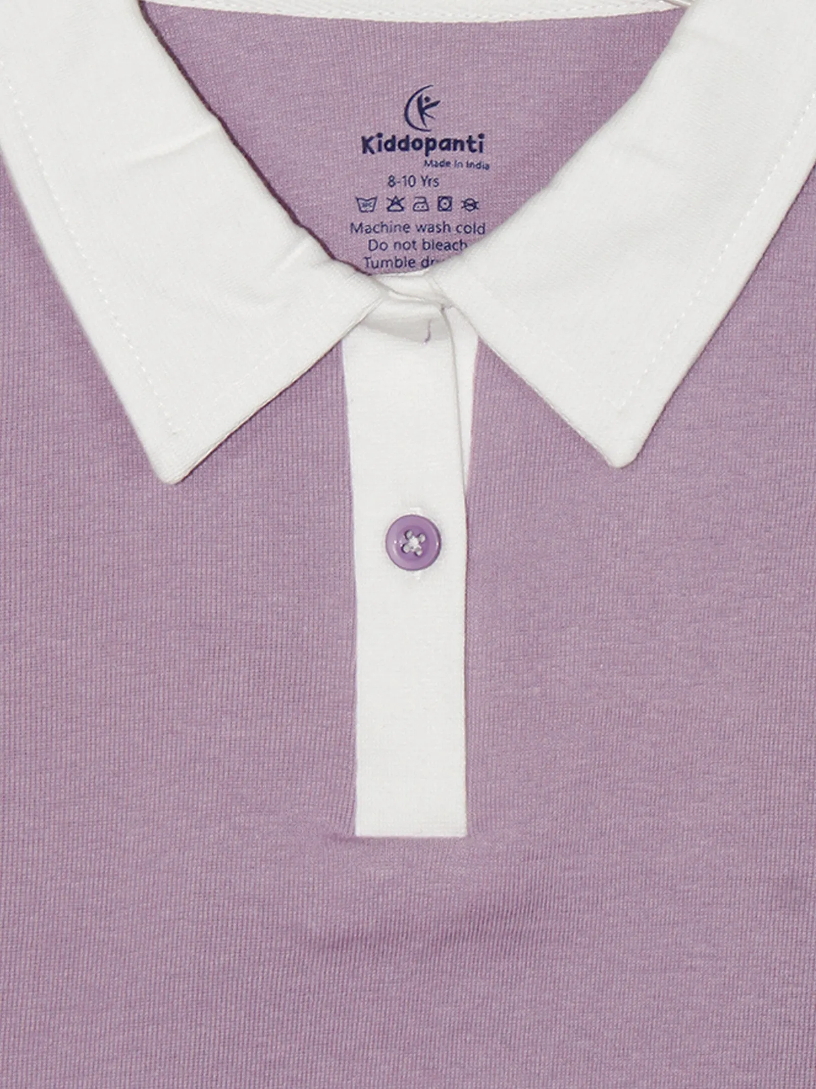 Girls Crop Length Polo Tee