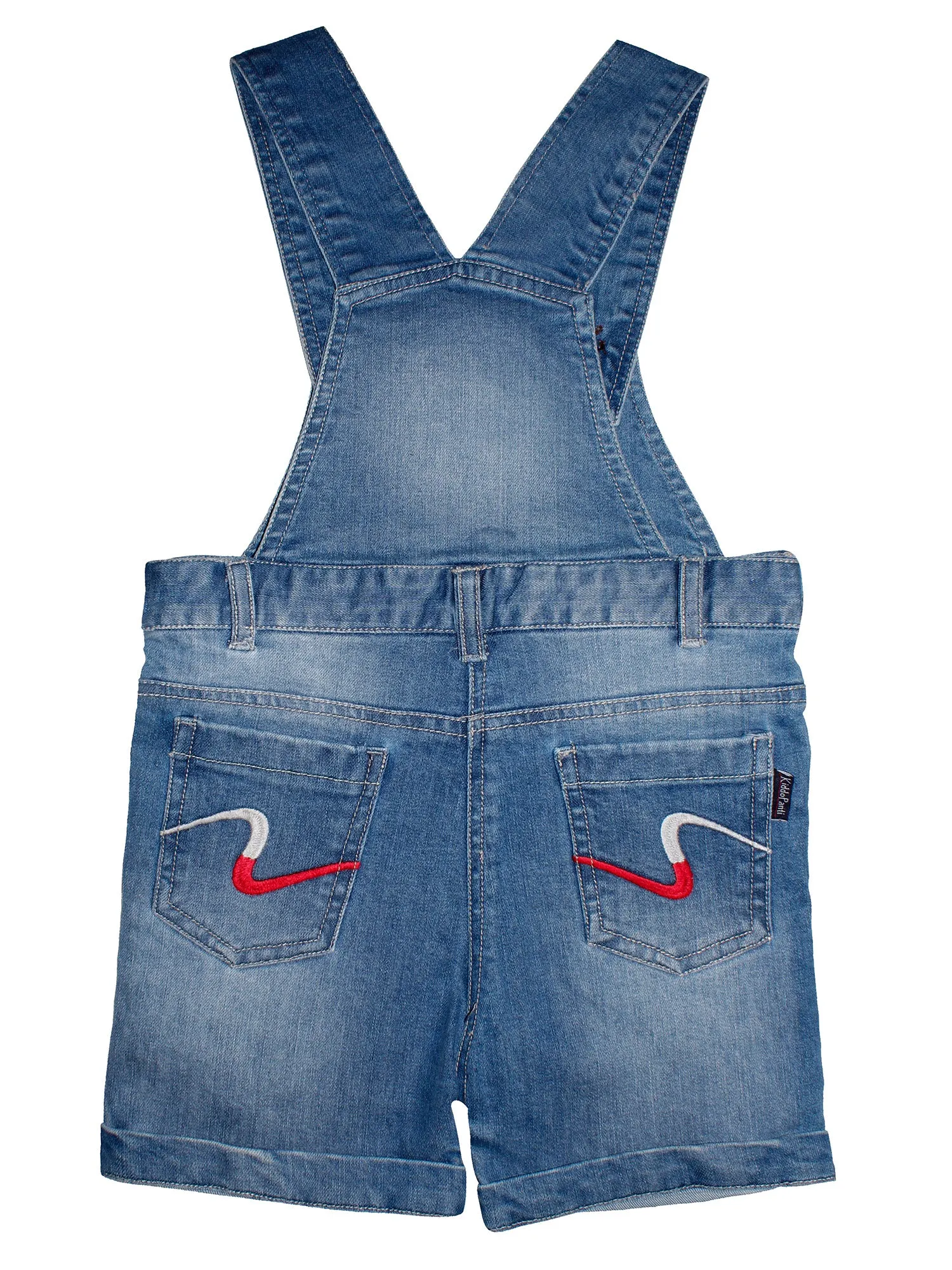 Girls Denim Dungaree Shorts