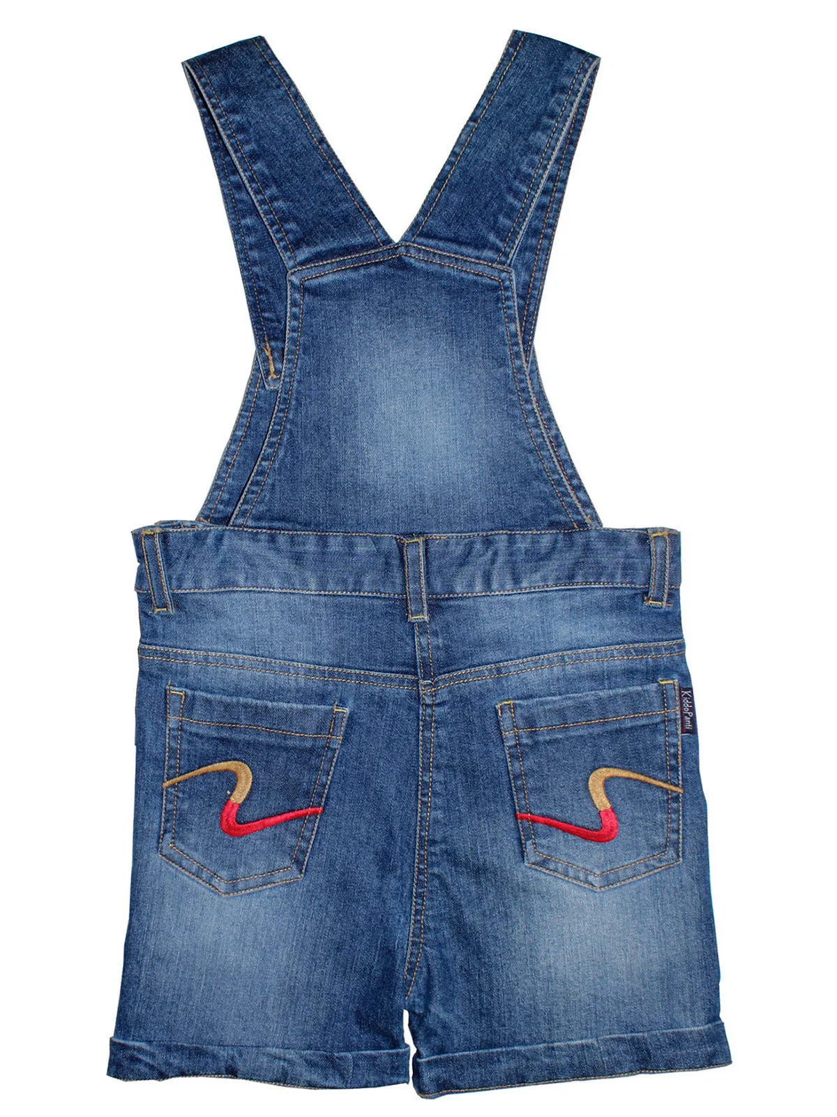 Girls Denim Dungaree Shorts