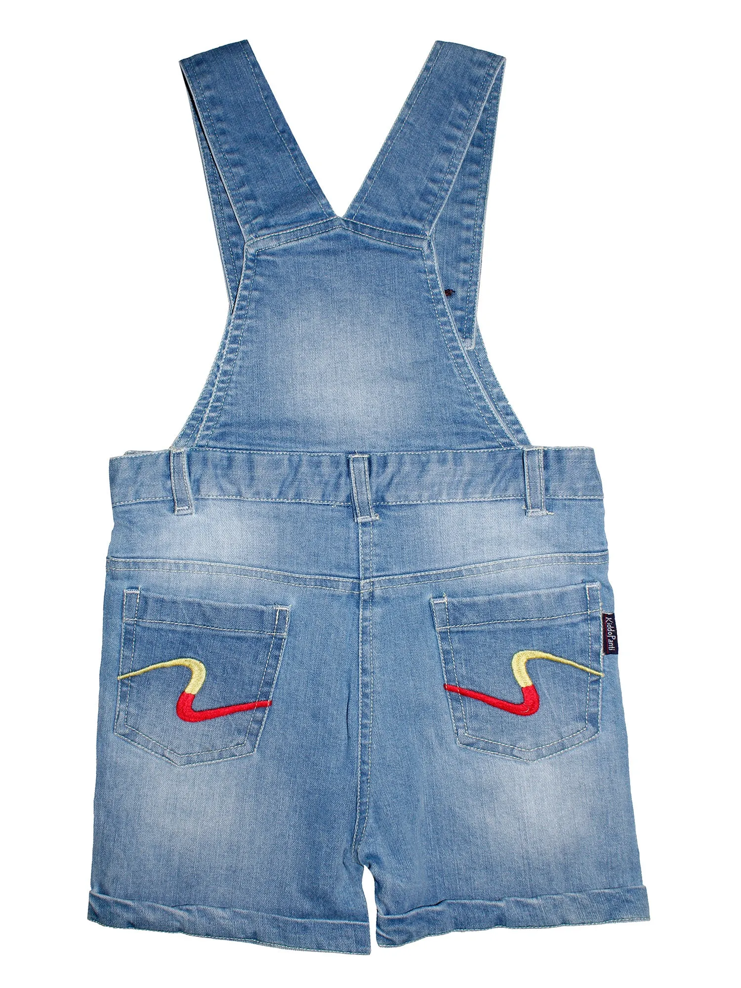 Girls Denim Dungaree Shorts