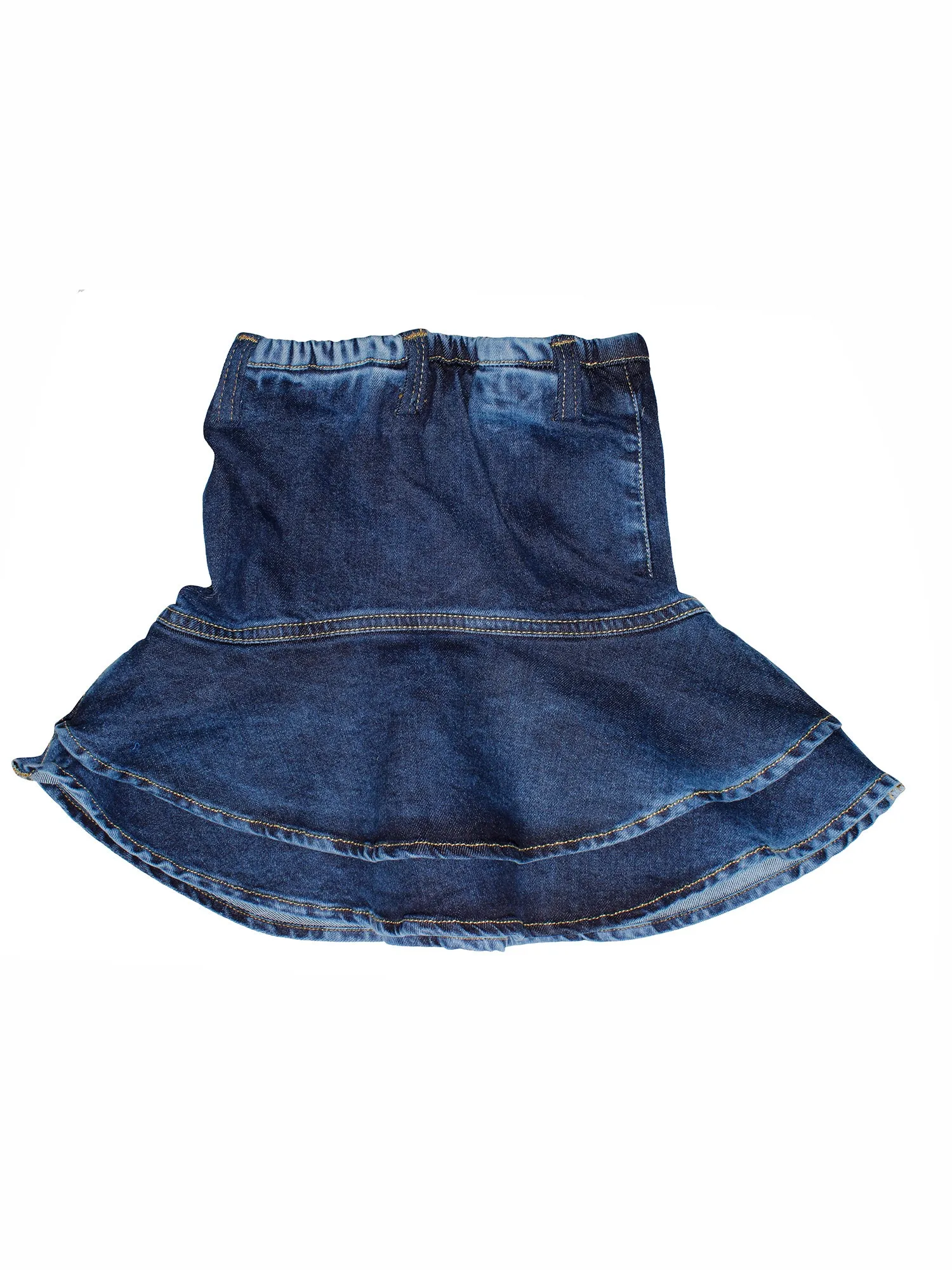 Girls Denim Skirt with Ruffle