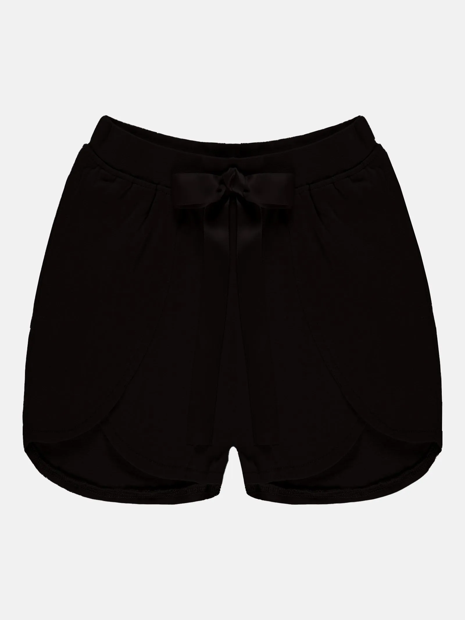 Girls Over Lap Shorts With Bow