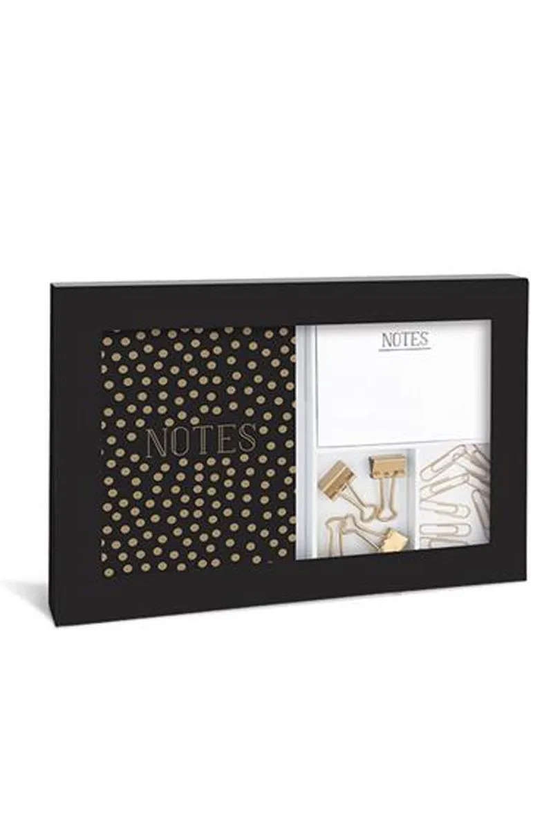 Gold Foil Desk Stationary Set