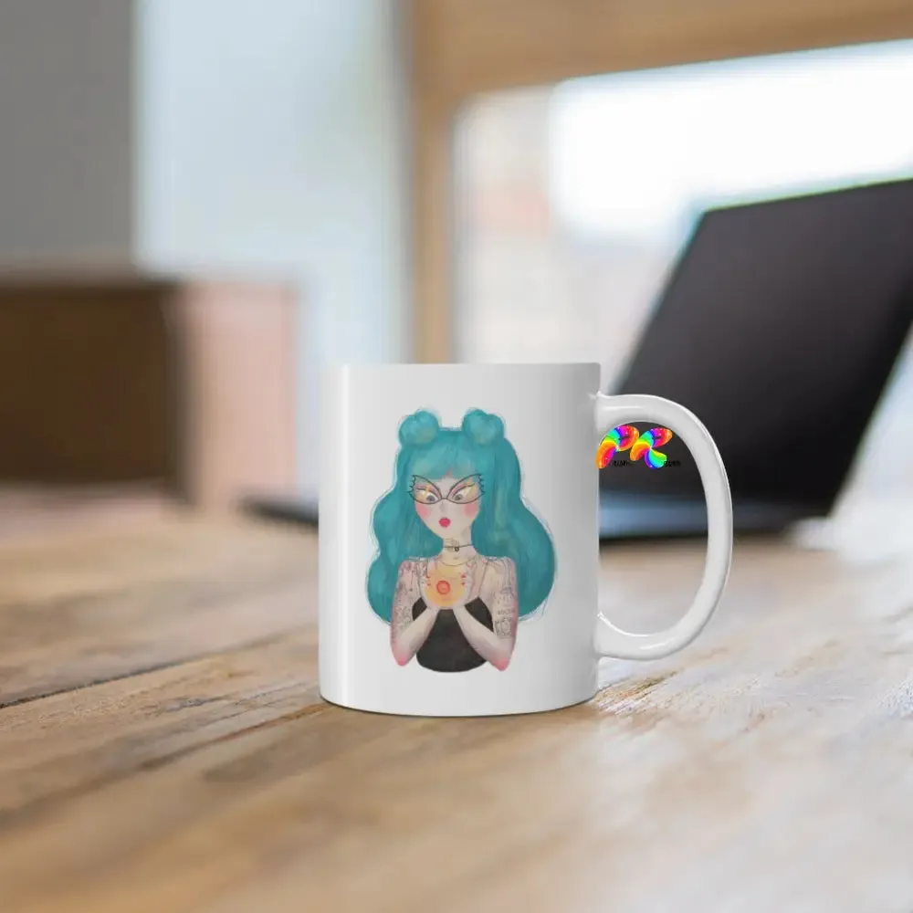 Goth Girl Ceramic Mug 11floz