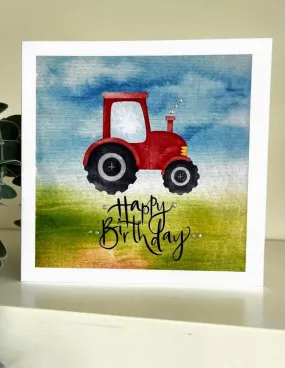 Happy Birthday Tractor Card  - Coppertop Cards