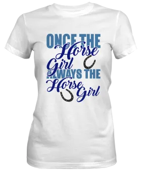 Horse Girl Ladies Relaxed Fit Slogan Tee