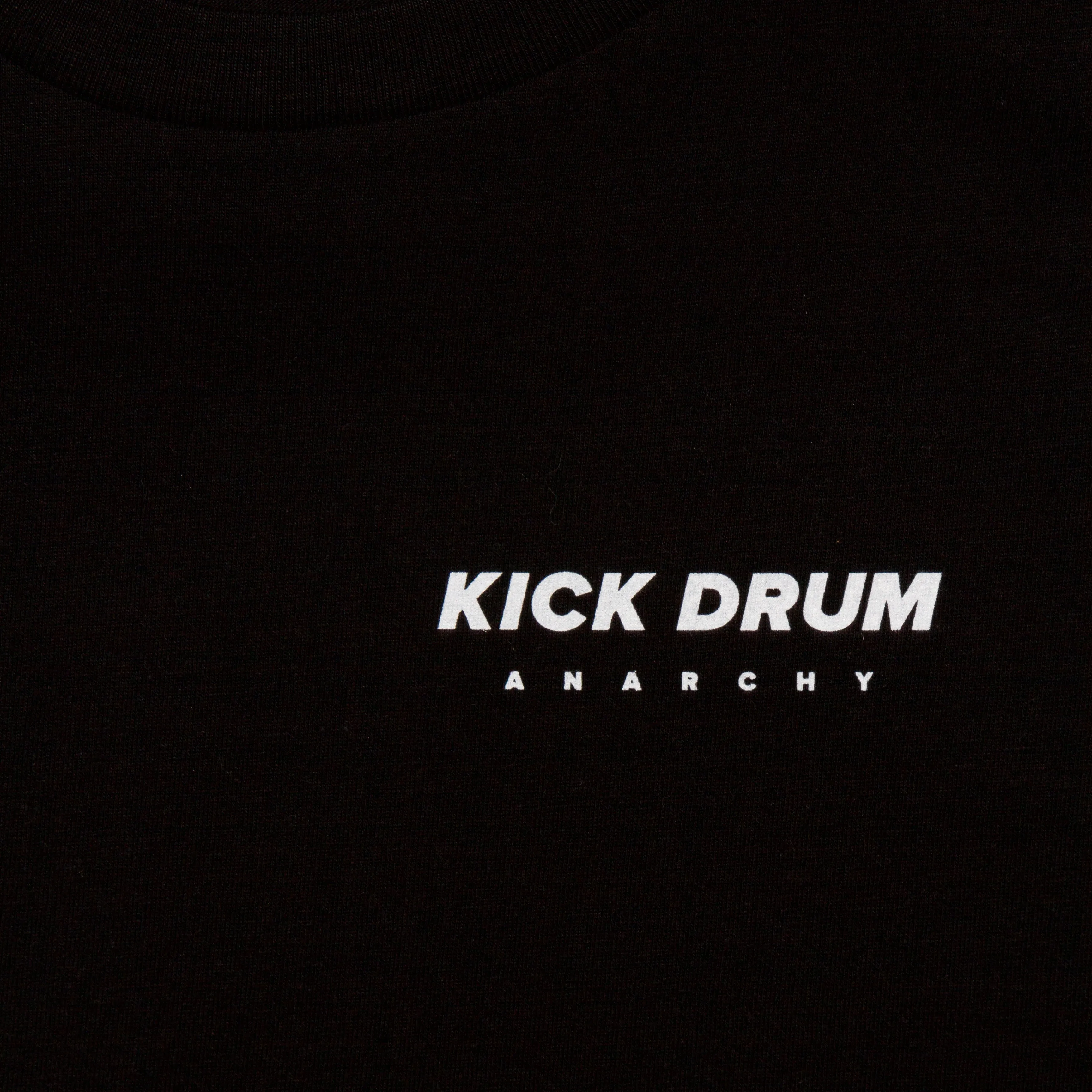 Kick Drum Back Print - Tshirt - Black