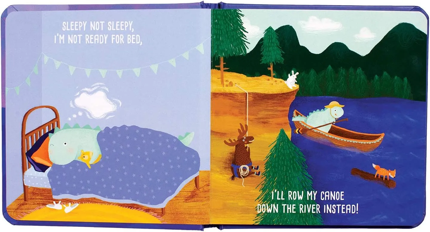 Manhattan Toy Sleepy Not Sleepy Dinos Bedtime Book