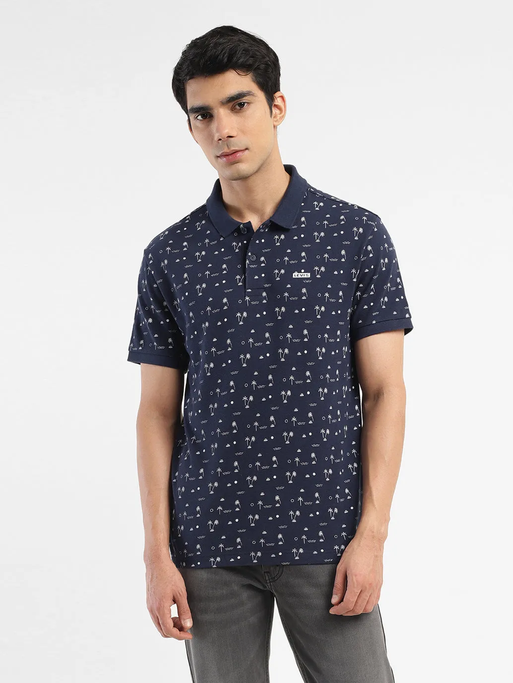 Men's All Over Printed Polo T-shirt