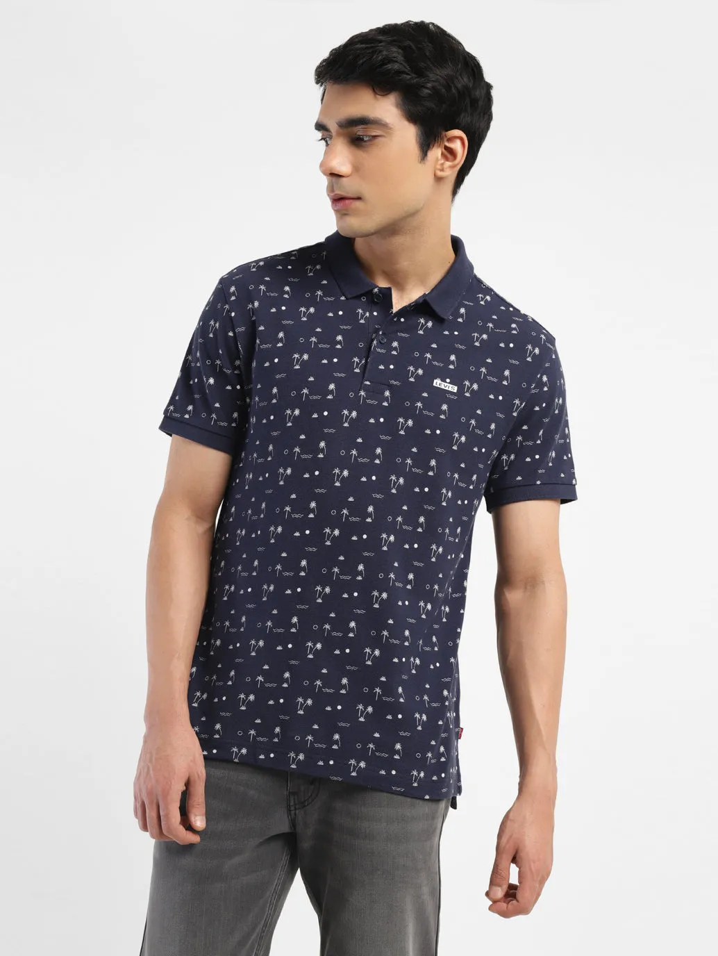 Men's All Over Printed Polo T-shirt