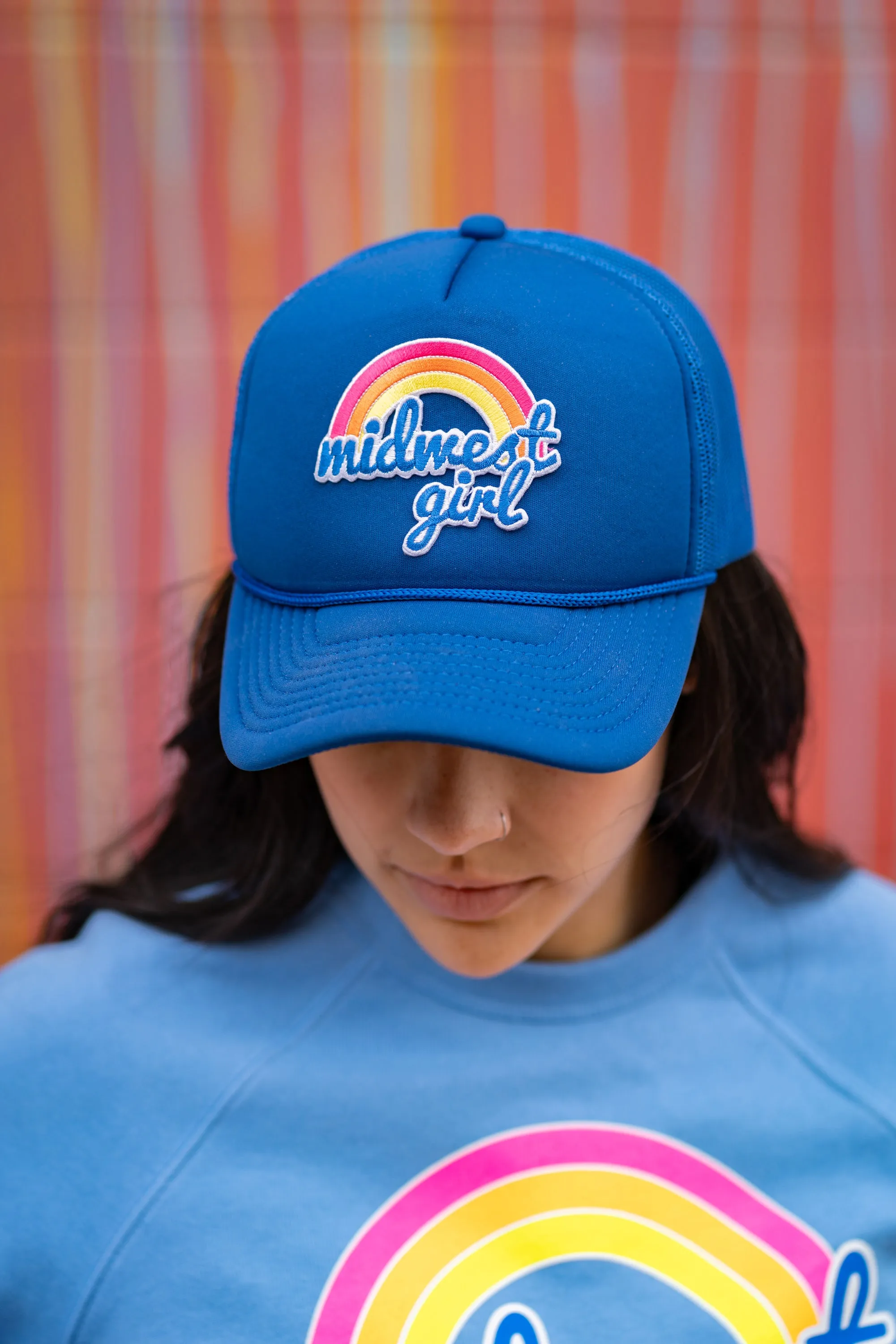 Midwest Girl Rainbow Trucker Hat (FINAL SALE)