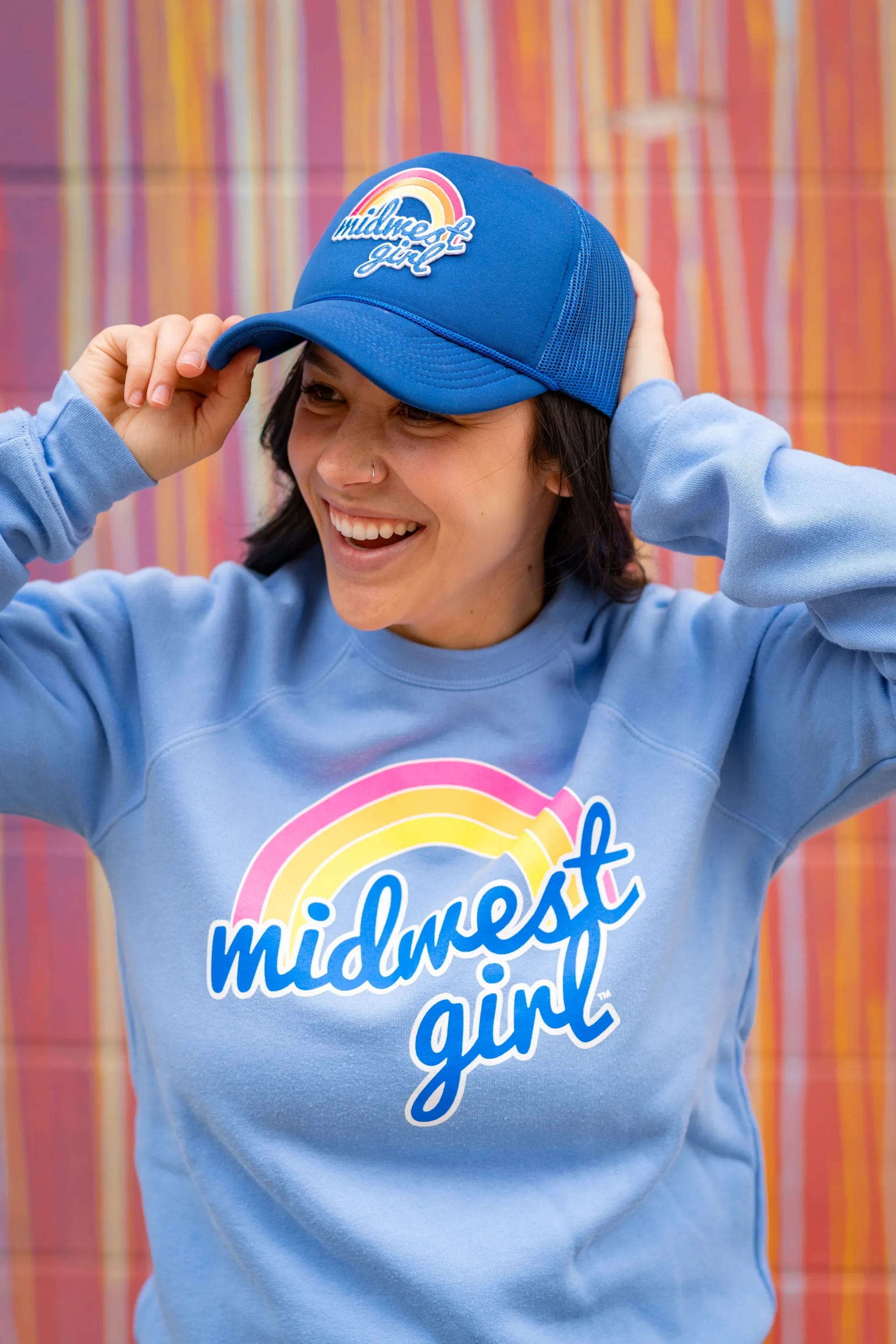 Midwest Girl Rainbow Trucker Hat (FINAL SALE)