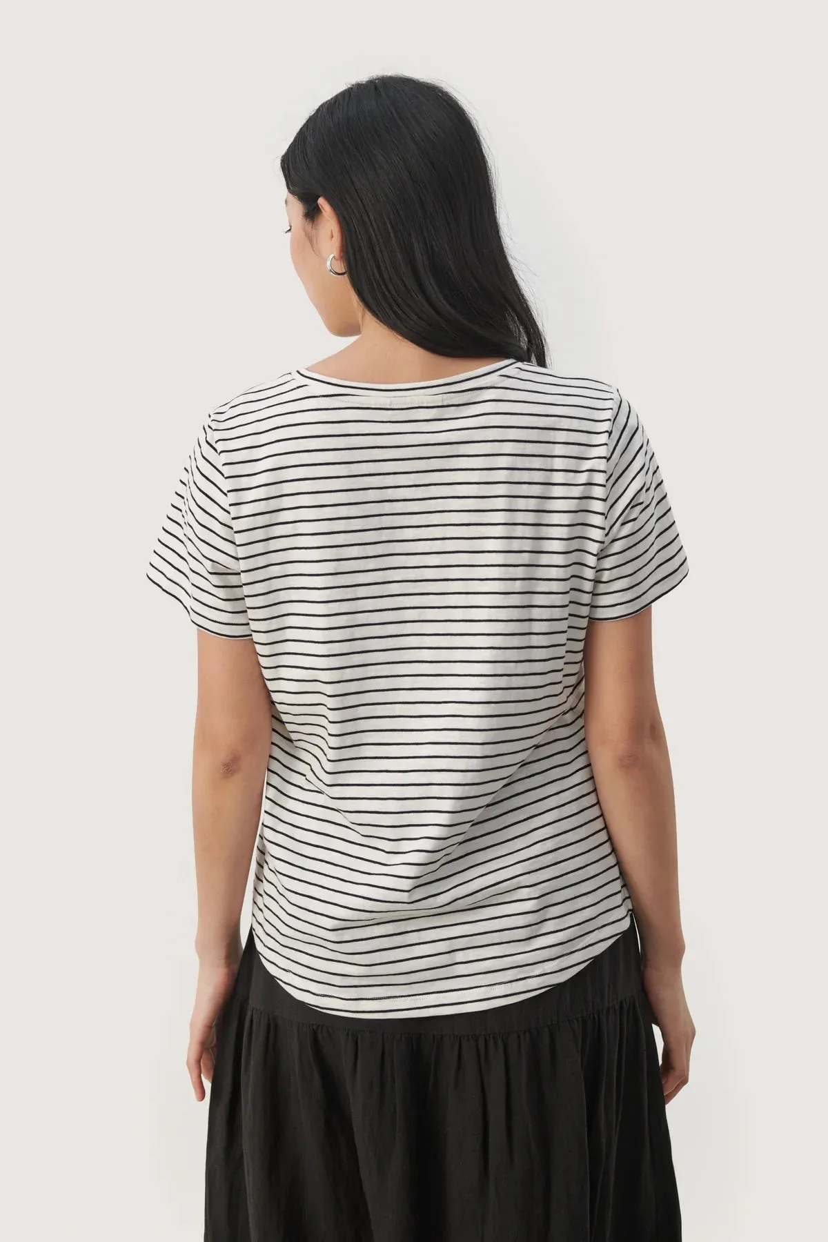 PART TWO GESINAS BLACK STRIPE T-SHIRT