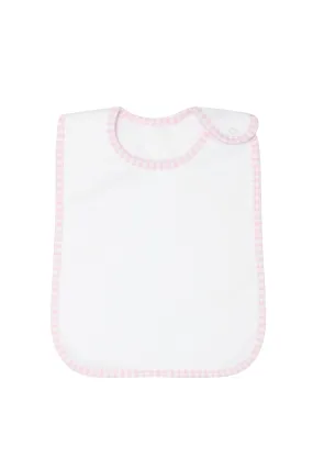 Pink Gingham Feeding Bib