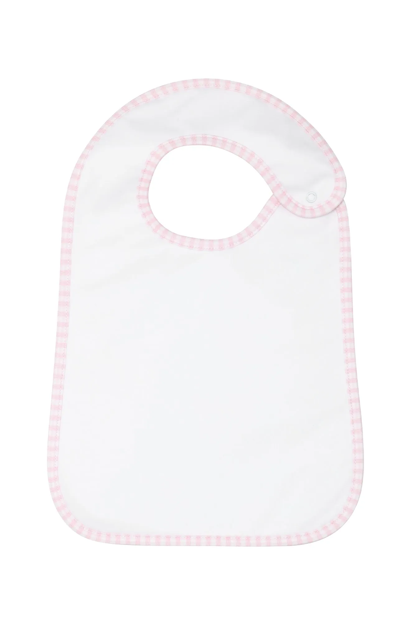 Pink Gingham Feeding Bib