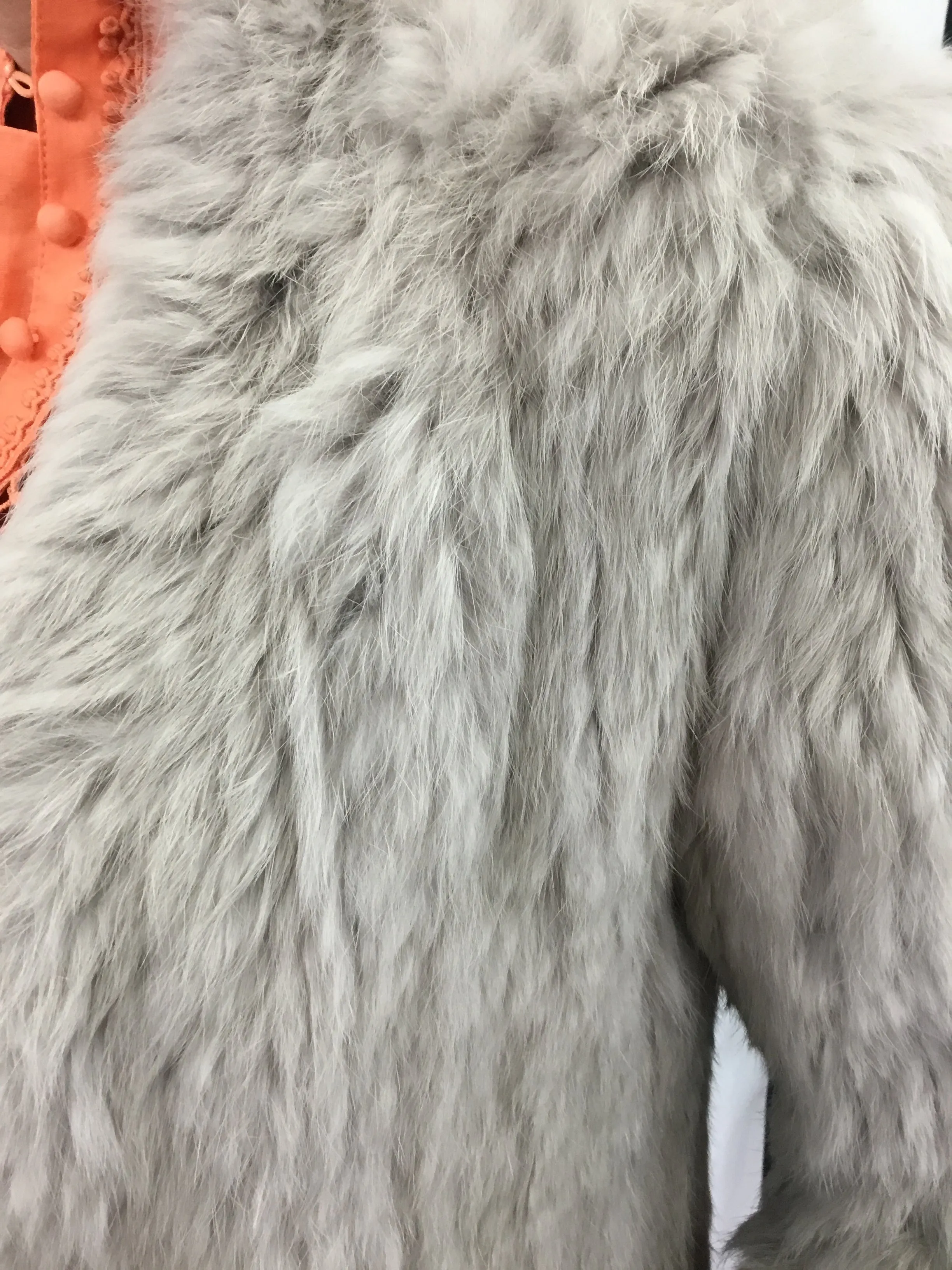 Rabbit Fur  Cropped Jacket