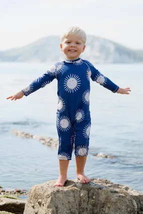 UV Protective Surf Suit Blue Sun