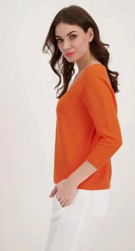 Monari Stylish V-Neck Knitted Jumper